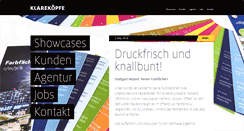 Desktop Screenshot of klarekoepfe.de