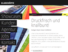 Tablet Screenshot of klarekoepfe.de